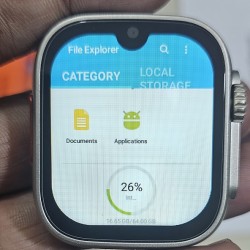 S9 Ultra 5G Video Calling Android Smart Watch 4GB RAM 64GB ROM Dual Camera Single Sim Wifi Playstore 