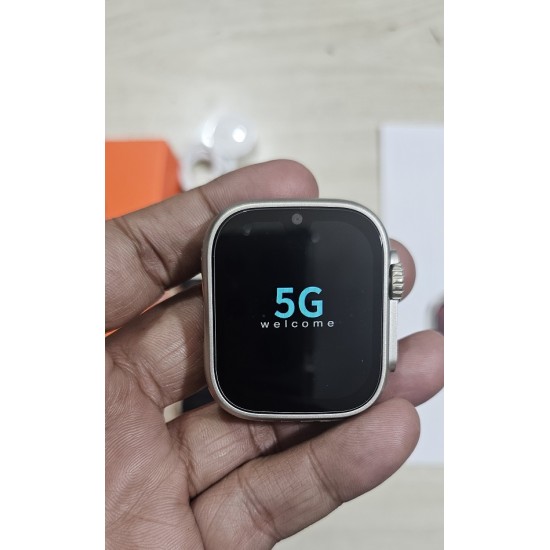 S9 Ultra 5G Video Calling Android Smart Watch 4GB RAM 64GB ROM Dual Camera Single Sim Wifi Playstore 