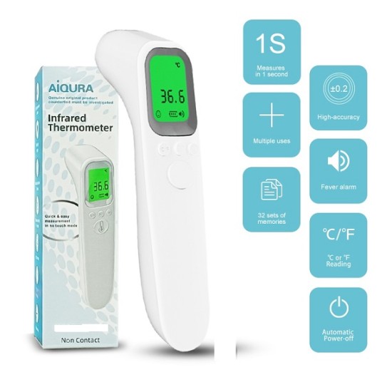 AiQUE AD802 Infrared Thermometer Non-Contact IR