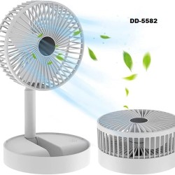 DianDi DD-5582 Rechargeable Mini Fold Fan Small Cooling Handy Hand-Held Fans