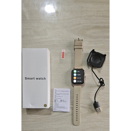 GT20 Smart Watch Bluetooth Calling Touch Display - Gold