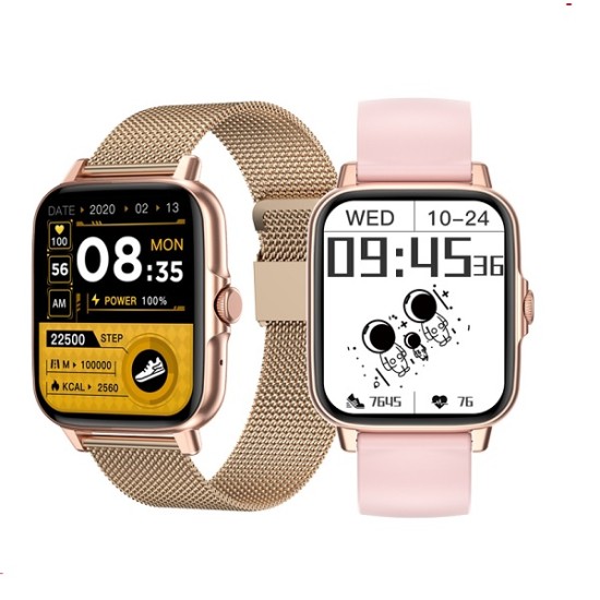 GT20 Smart Watch Bluetooth Calling Touch Display Double Strip Gold