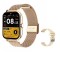 GT20 Smart Watch Bluetooth Calling Touch Display Double Strip Gold