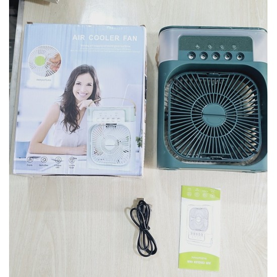 Air Cooler Fan Humidifier Fan Water Mist Fan Blue