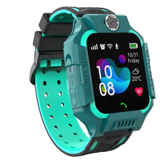 AR17 Kids GPS Watch Sim Supported Water Reset Anti-loss Device Green