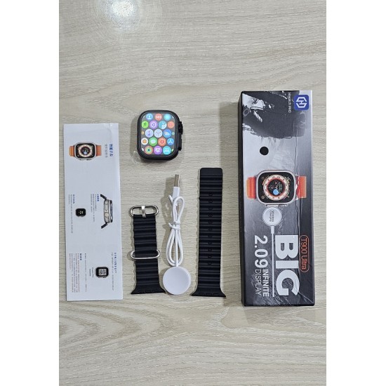 T900 Ultra Smart Watch Bluetooth Calling Option Watch 8 - Black