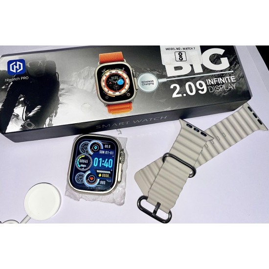 T900 Ultra Smart Watch Bluetooth Calling Option Watch 8 - White