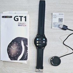 GT1 Smartwatch Bluetooth Call Option Touch Display Black