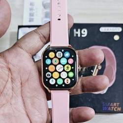 H9 Smartwatch Bluetooth Calling Touch Display - Pink