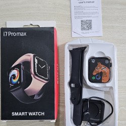 i7 Pro Max Smartwatch 1.54 inch Calling Option Black