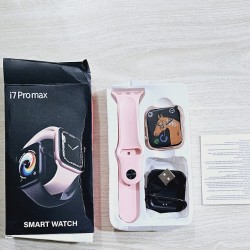 i7 Pro Max Smartwatch 1.54 inch Calling Option Pink