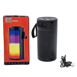 ZQS1201 Wireless Bluetoth Speaker With Colorful LED FM USB TF