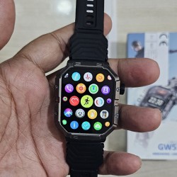 Gw55 Sport Smart Watch 2.02 Inch Screen Compass Bt Call 3ATM IP68 Waterproof Ai Voice Smartwatch