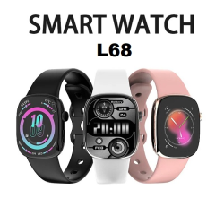 L68 Smart Watch HD Color 2.0 inch Display Bluetooth Call Game Pink