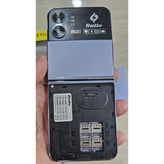 Hallo Style Foldable Phone Four Sim Warranty
