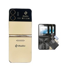 Hallo Style Foldable Phone Four Sim Warranty