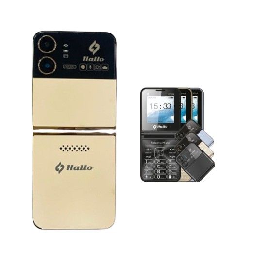 Hallo Style Foldable Phone Four Sim Warranty