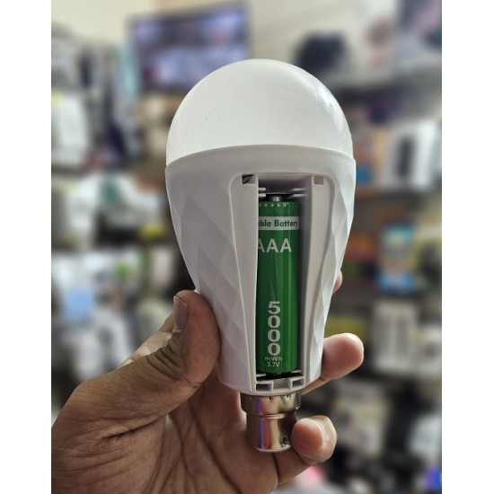 Double Battery LED Light AC/DC Rechargeable 