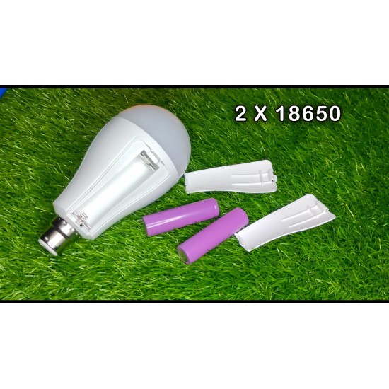 Double Battery LED Light AC/DC Rechargeable 