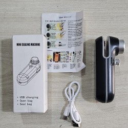 2 in 1 USB Rechargeable Mini Bag Sealer Sealing with Cutter