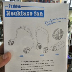 Fashion Necklace Fan Dual Mode Wearable 2000mAh