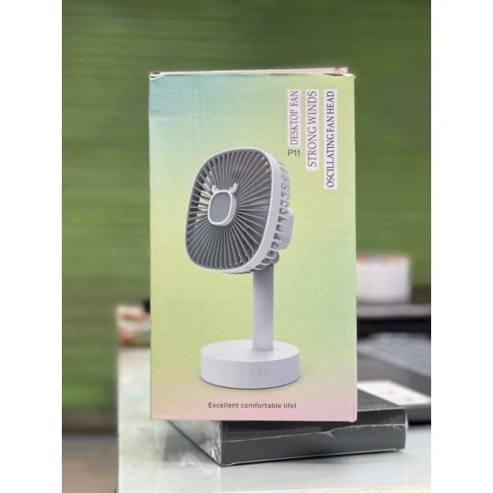 JIVI P11 Desktop Fan Rotating Rechargable 2000mAh