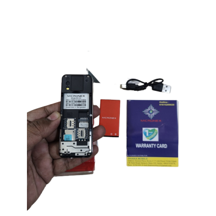 Micronex MX54 Super Slim Mini Phone Dual Sim Warranty - Black