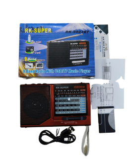 RK Super 9803 Bluetooth FM Radio 9 Band With USB/SD Player