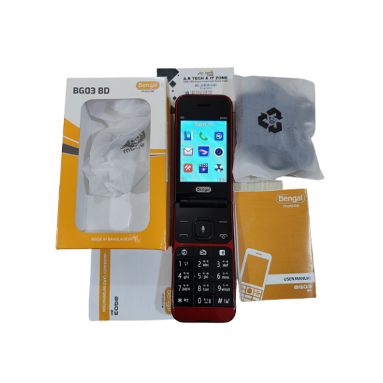 Bengal BG03 BD Dual Display Folding Mobile Phone Dual Sim With Warranty