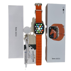 Hoco Y12 Ultra Smartwatch Waterproof Wireless Charger Calling Watch 8 - Orange