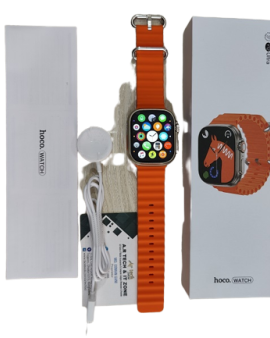 Hoco Y12 Ultra Smartwatch Waterproof Wireless Charger Calling Watch 8 - Orange