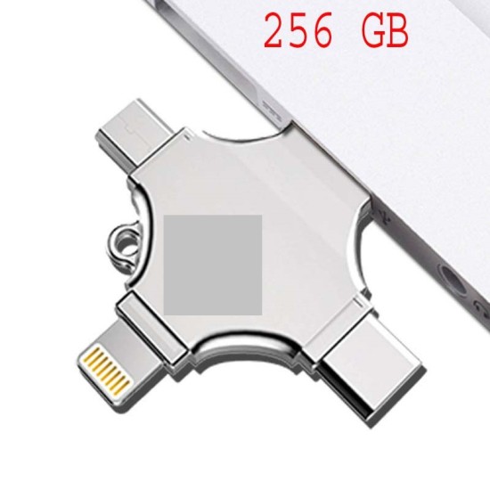 256GB OTG Flash Drive 4 Option Pen Drive Metal Body USB 3.0