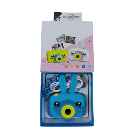 X18 Kids Video Camera For Video And Picture With Silicon Cover - Blue