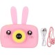 X18 Kids Video Camera For Video And Picture With Silicon Cover - Pink