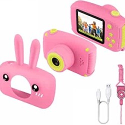 X18 Kids Video Camera For Video And Picture With Silicon Cover - Pink