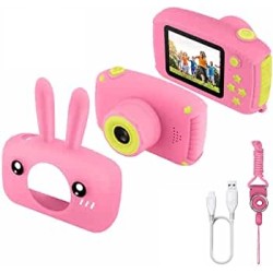 X18 Kids Video Camera For Video And Picture With Silicon Cover - Pink