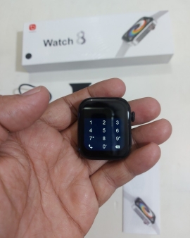 i8 Pro Max Smartwatch 1.75 inch Waterproof 10 Mini Games Calling Option - Black