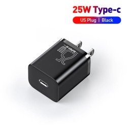 BASEUS HOME CHARGER SUPER SI TYPE-C 25W BLACK