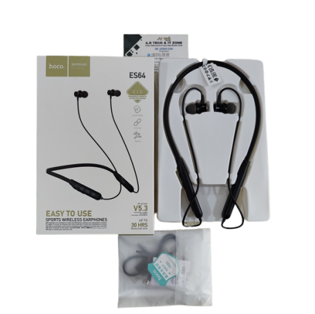 Hoco ES64 Sports Bluetooth Earphone Wireless Neckband 30 Hour Charge Hoco ES64 Sports Bluetooth Earphone Wireless Neckband 30 Hour Charge