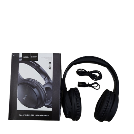 Hoco W40 Wireless Bluetooth Headphone TF Card - Original - Black