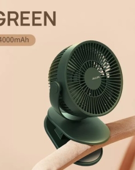 Jisulife FA18S Clip On Fan 4000mAh Battery Rechargeable