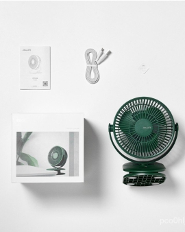 Jisulife FA18S Clip On Fan 4000mAh Battery Rechargeable