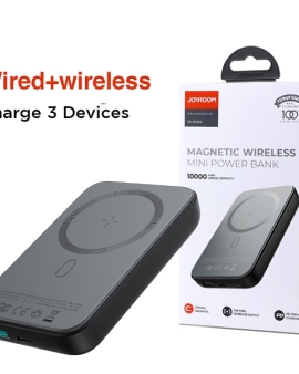 JOYROOM JR-W020 Magnetic Wireless Charging 20W 10000mAh Power Bank- Black