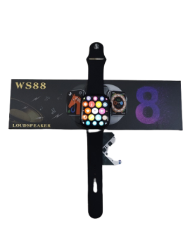 Keqiwear WS88 Smartwatch 1.96 inch Full Display Waterproof Calling Option Series 8 - Black