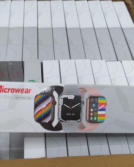Microwear W17 Pro Smartwatch Wireless Charger Calling Waterproof - NEW