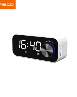 Recci RSK W11 Double Alarm Clock Bluetooth Wireless Speaker