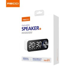 Recci RSK W11 Double Alarm Clock Bluetooth Wireless Speaker
