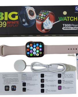 T800 Pro Max Smartwatch 1.99 Display Watch 8 Wireless Charger Calling - Gold