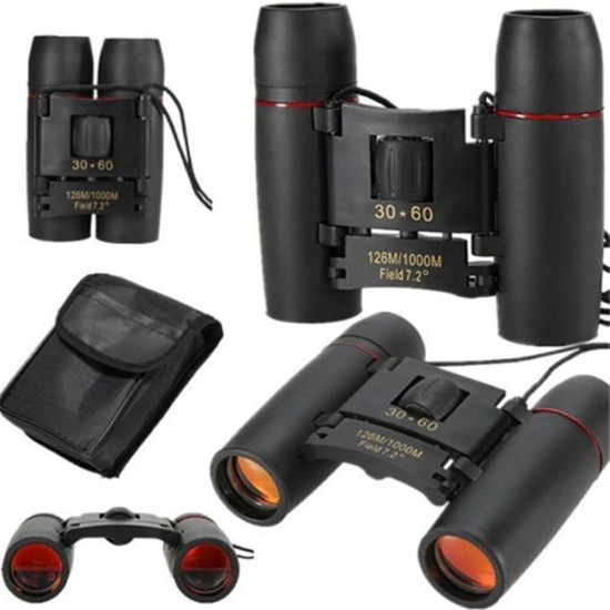 Binocular 30 x 60 Zoom Outdoor Travel Folding Mini Binocular