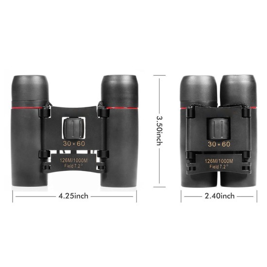 Binocular 30 x 60 Zoom Outdoor Travel Folding Mini Binocular